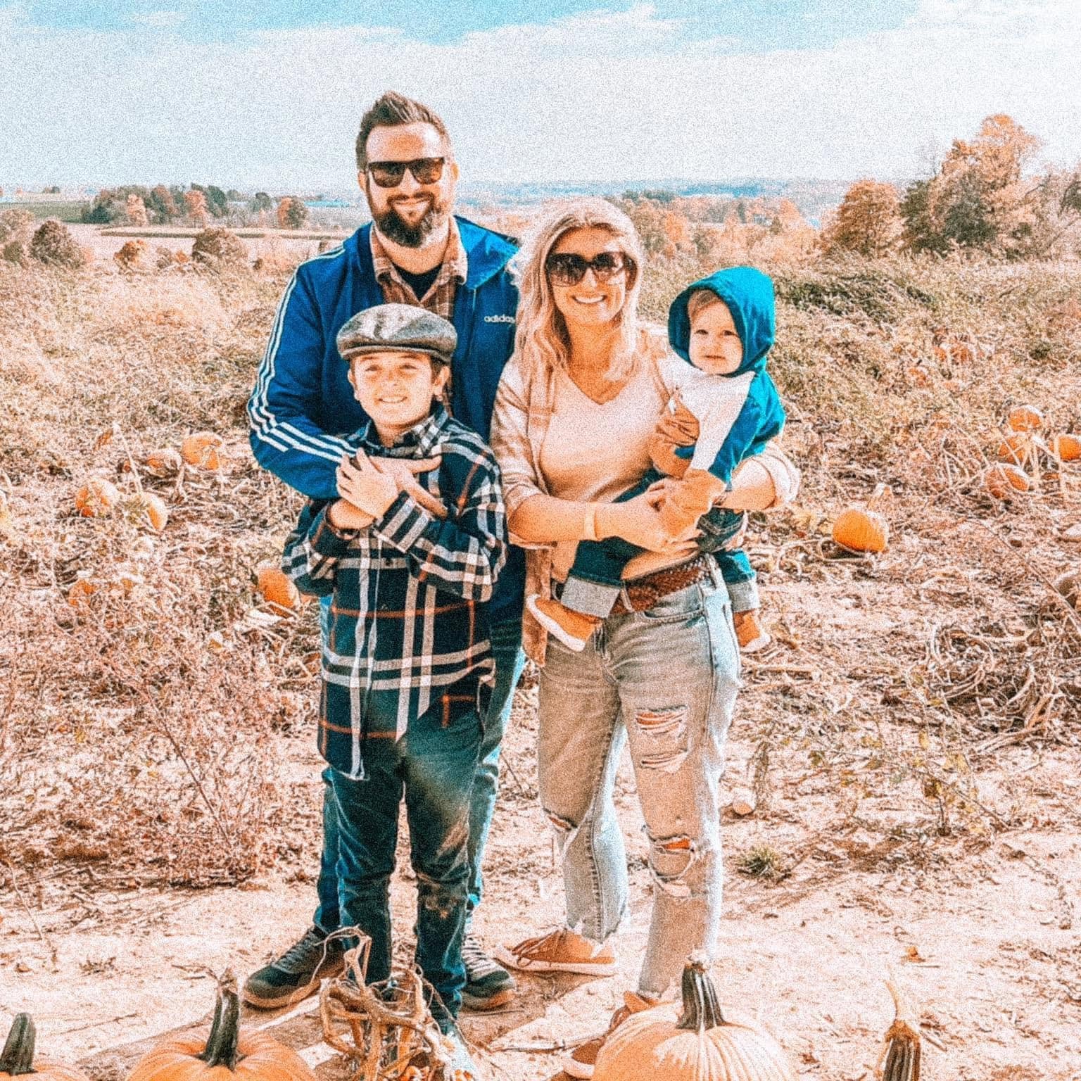 Nick Sukosd with his wife and two sons